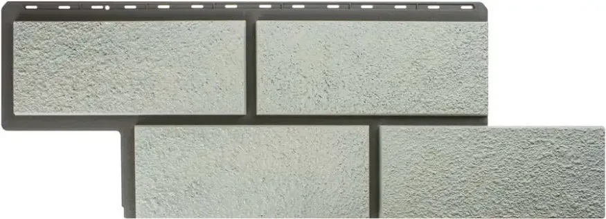 Фасадная панель Альта-Профиль Неаполитанский камень Белый купить в Барнауле