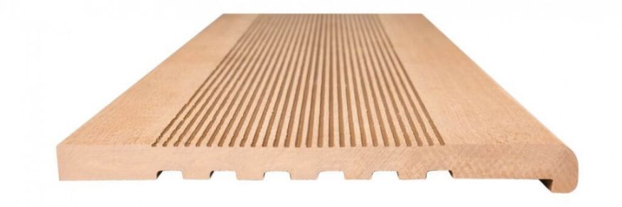 Ступени из ДПК NanoWood - Карамельные полнотелые купить в Барнауле