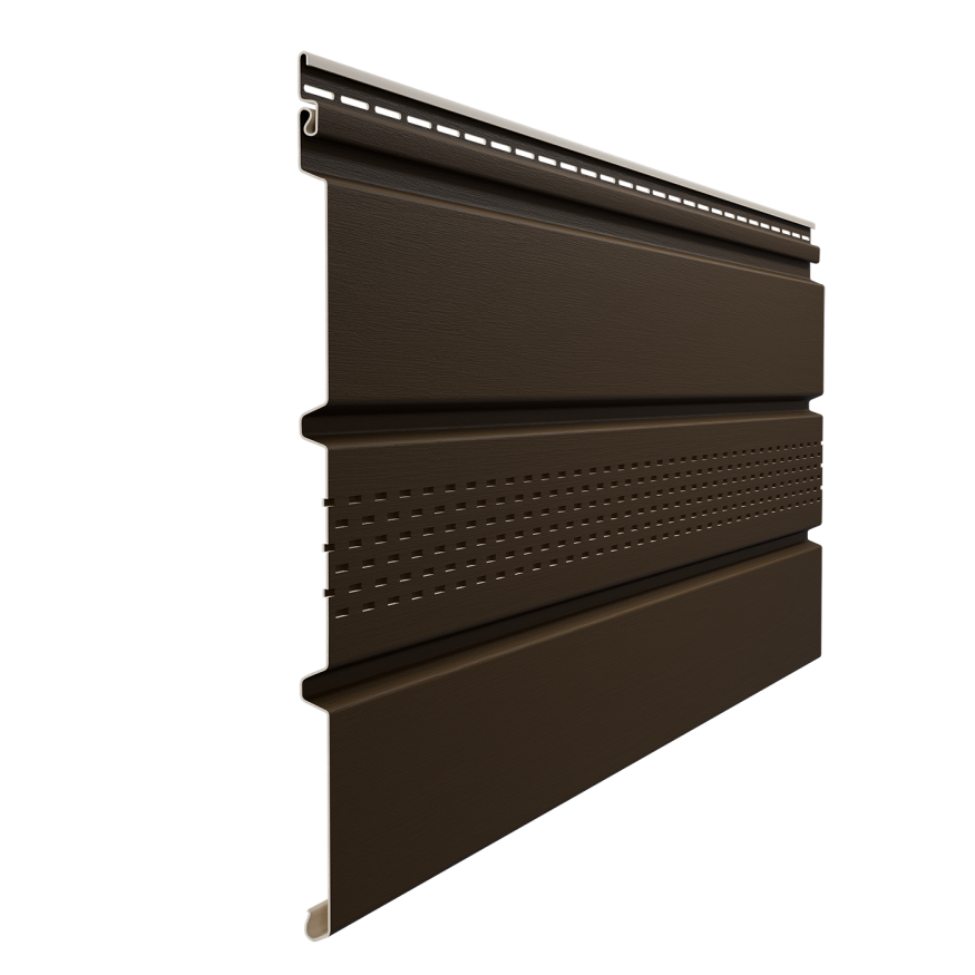 Софит Элит с центральной перфорацией в цвете коричневый купить в Барнауле