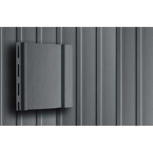 Вертикальный сайдинг Grand Line в цвете графит купить в Барнауле