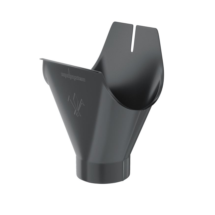 Воронка желоба Aquasystem, PU MATT, RAL 7024 Тёмно-серый 125/90 купить в Барнауле