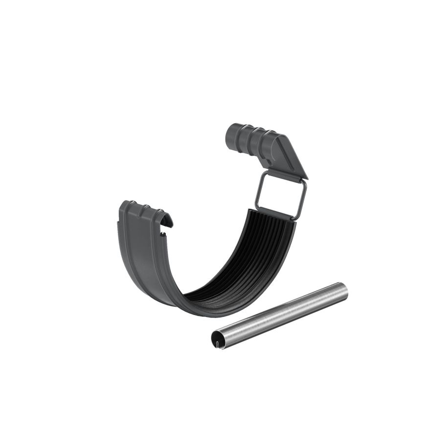 Соединитель желоба в комплекте Aquasystem, RAL 7024 Тёмно-серый 150/100 купить в Барнауле