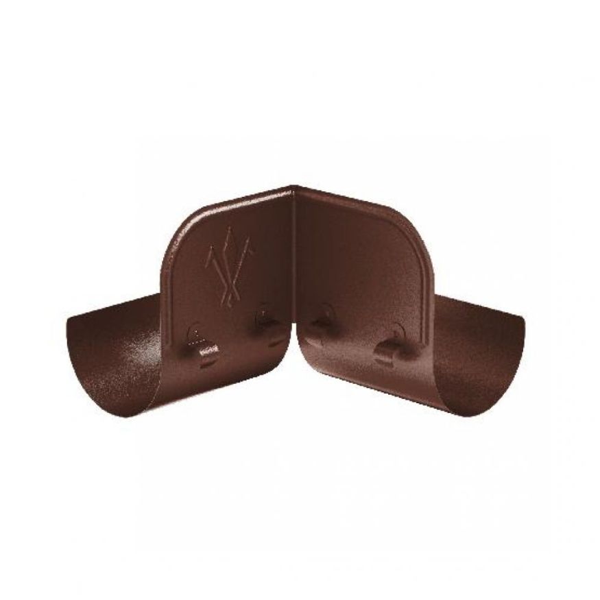 Ограничитель перелива угловой Aquasystem, коричневый матовый RAL 8017, 125/90 купить в Барнауле