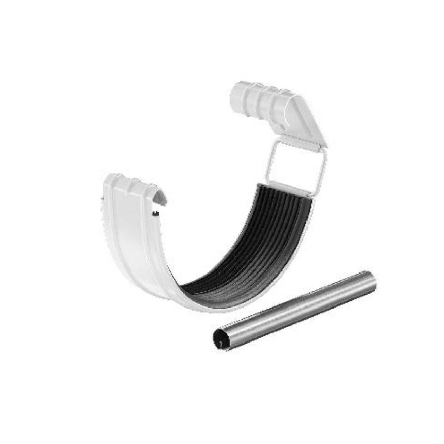 Соединитель желоба с резиновым уплотнителем Aquasystem RR 20, белый, 125/90 купить в Барнауле