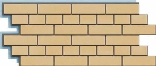 Фасадная термопанель Доломит Кирпич 40 мм, Желтый купить в Барнауле