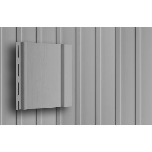 Вертикальный сайдинг Grand Line, цвет серый купить в Барнауле