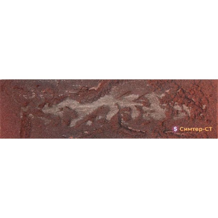 Гибкая клинкерная плитка Симтер СТ-ФН-14 Античный кирпич с патиной (фактурный градиентный) купить в Барнауле