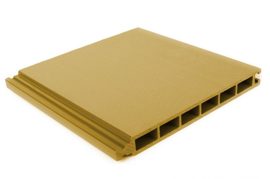 Стеновая панель из ДПК Aй-Техпласт золотого цвета купить в Барнауле