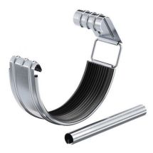 Соединитель желоба с резиновым уплотнителем Aquasystem, оцинкованный, 150/100 мм