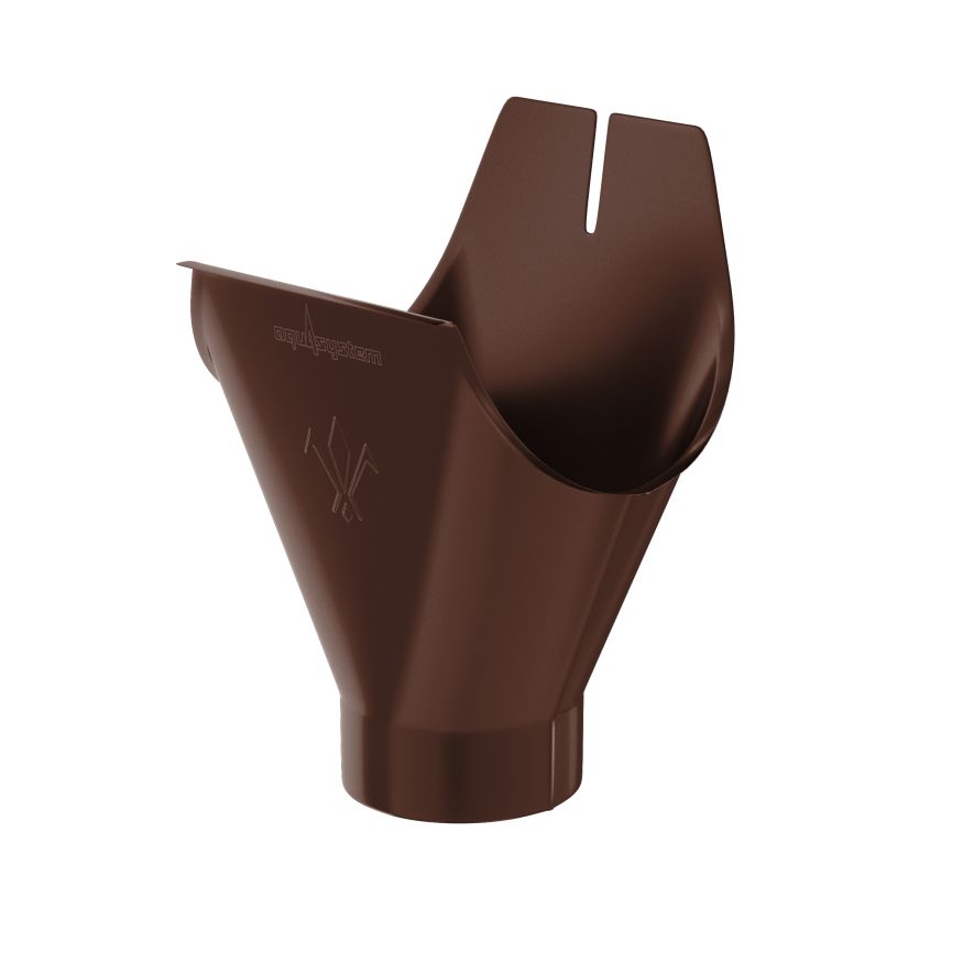 Воронка желоба Aquasystem, RAL 8017 Коричневый 125/90 купить в Барнауле