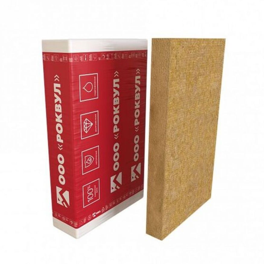 Утеплитель Rockwool Фасад Баттс ОПТИМА 100мм, 2 плиты, 1.44м2, 600х1200мм, 0.144м3 Rockwool купить в Барнауле