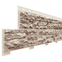 Фасадная панель Доломит, Скалистый риф Люкс, Коралл