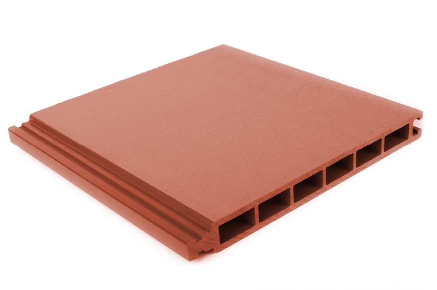 Стеновая Панель ДПК AЙ-ТЕХПЛАСТ терракотового цвета купить в Барнауле