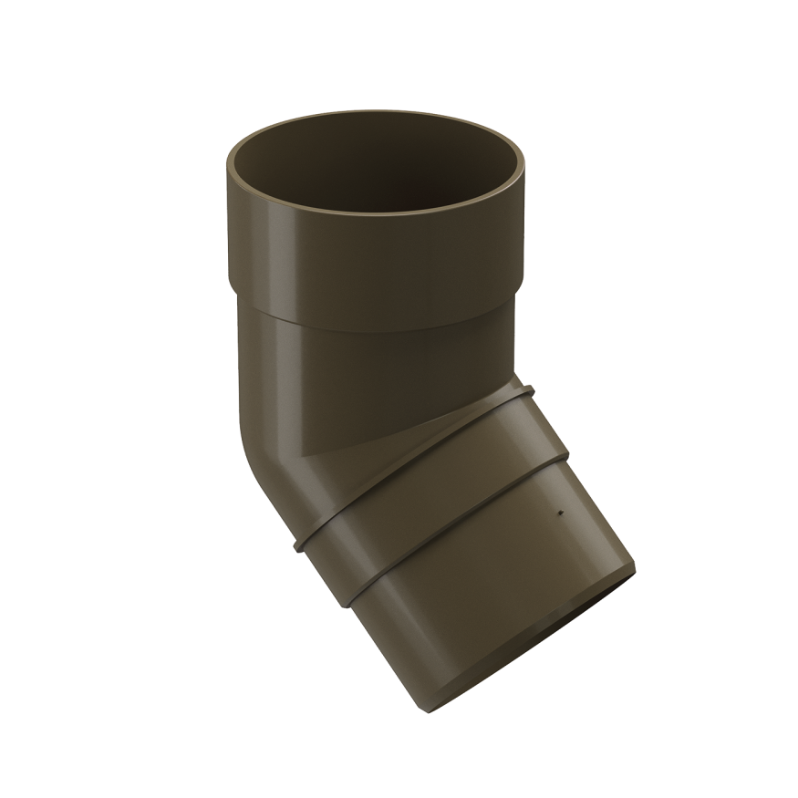 Колено 45˚ для водостока Docke Premium, цвет Каштан купить в Барнауле