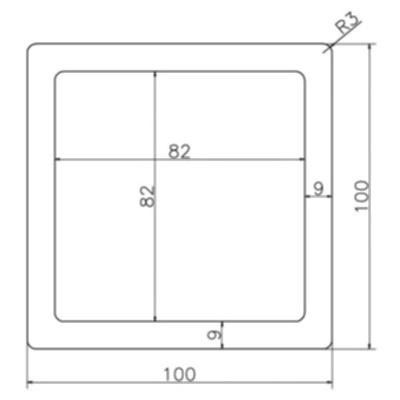 Опорный столб Polivan DENPASAR, черный, без текстуры купить в Барнауле