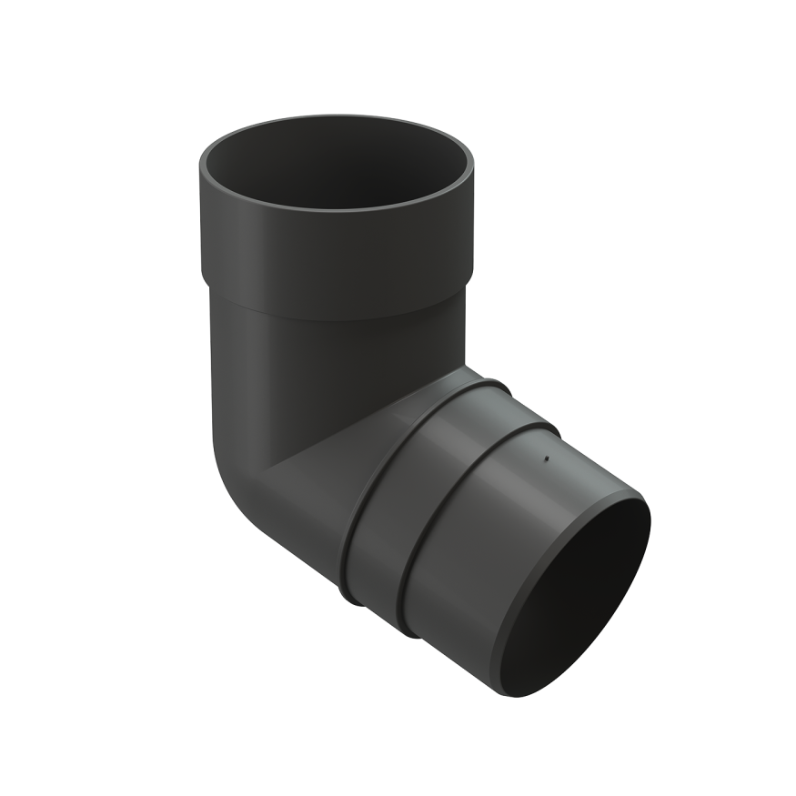 Колено 72˚ для водосточной трубы Docke Premium, цвет Графит купить в Барнауле