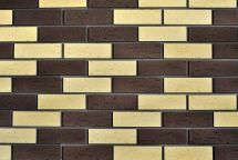 Фасадная плитка Кирисс Фасад, Трехцветный клинкерный кирпич №40.