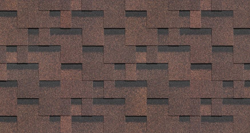 Гибкая черепица Docke Standard, Тетрис, Коричневый купить в Барнауле