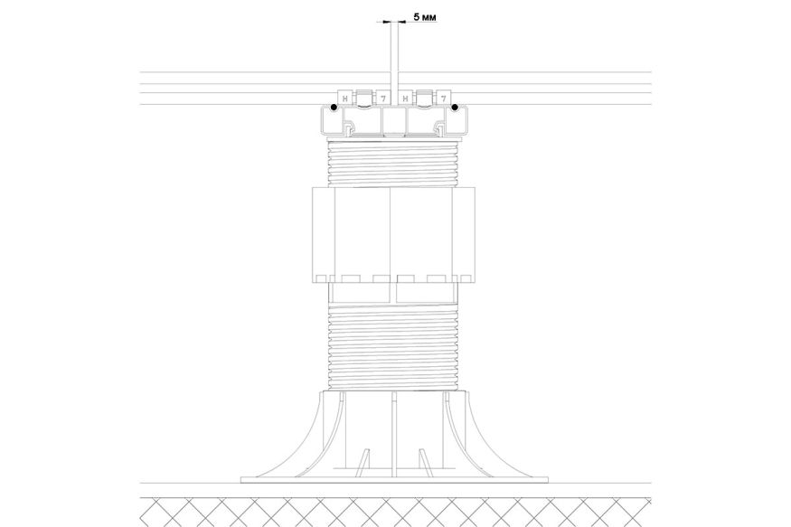 Лага Алюминий Holzhof HILST JOIST стыковочная SLIM MAX купить в Барнауле