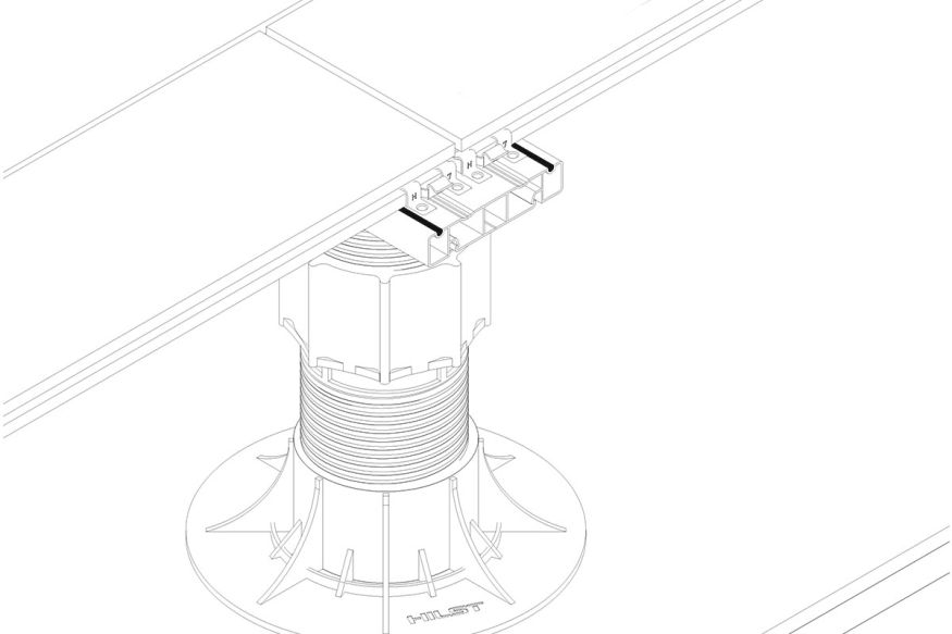 Лага Алюминий Holzhof HILST JOIST стыковочная SLIM MAX купить в Барнауле
