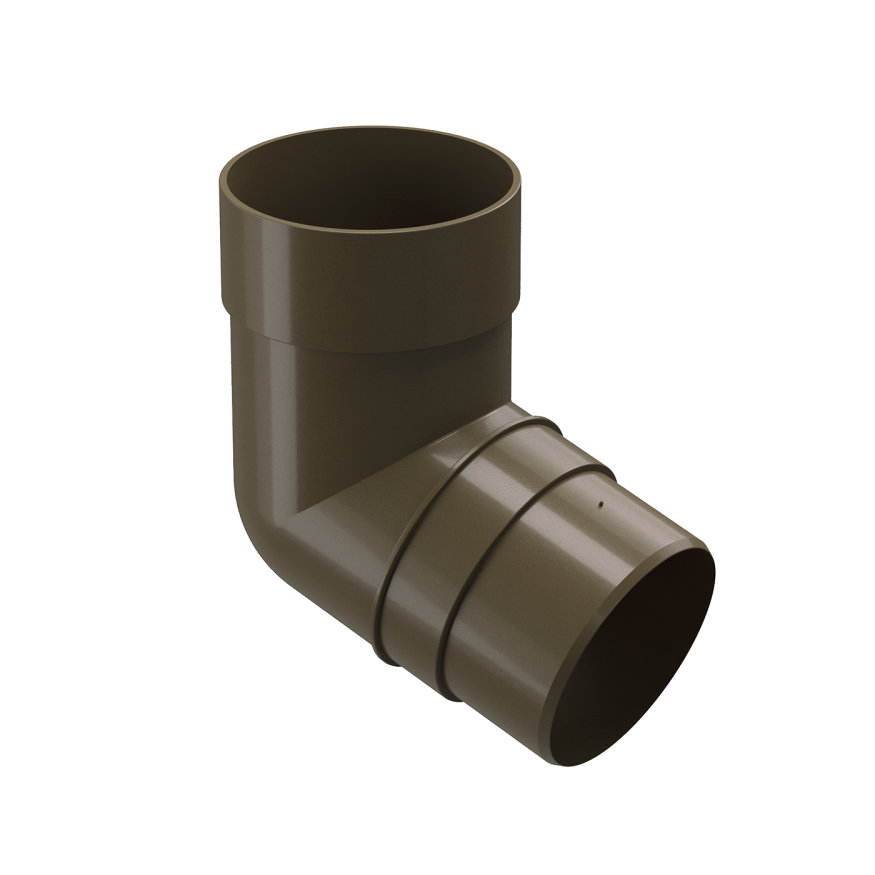 Колено 72˚ для водостока Docke Premium, цвет Каштан. купить в Барнауле