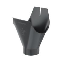 Воронка желоба Aquasystem, PU MATT, RAL 7024 Тёмно-серый 150/100