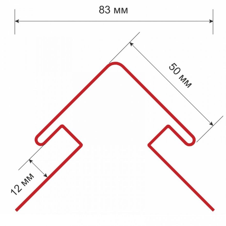 Наружный угол для сайдинга, белый купить в Барнауле