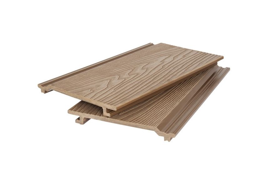 Фасадная доска POLIVAN GROUP 3D текстура дерева DENPASAR песчаного цвета купить в Барнауле