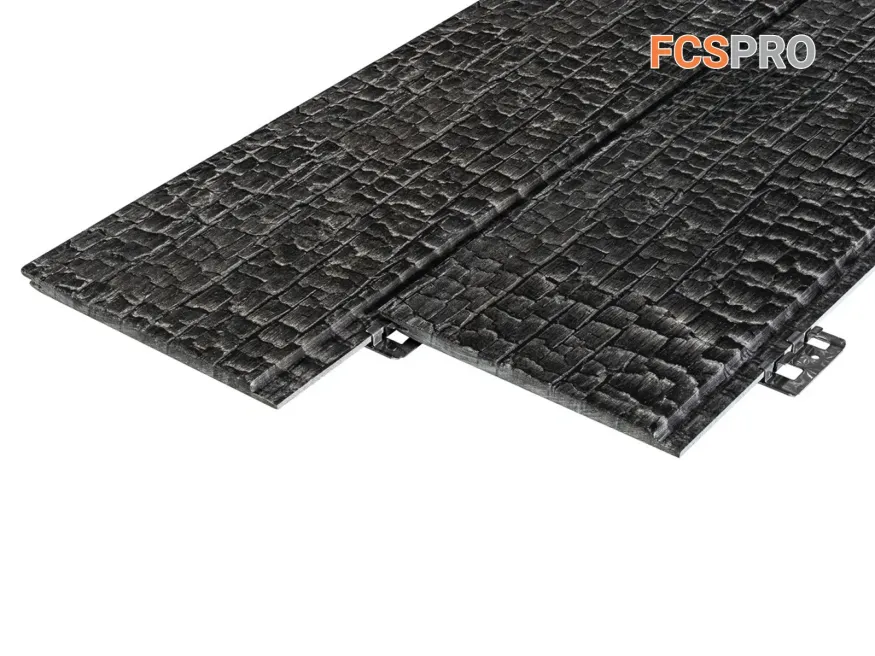 Фиброцементная панель FCSPRO Decor Wood Click Угольное купить в Барнауле