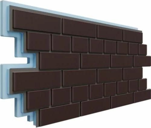 Фасадная термопанель Доломит Кирпич 40 мм, Коричневый купить в Барнауле