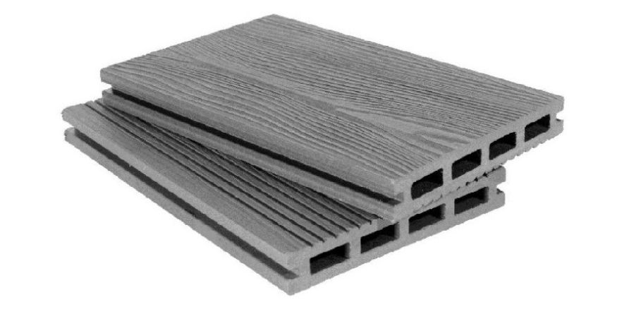 Террасная доска ДПК 3D от АЙ-ТЕХПЛАСТ, серый цвет. купить в Барнауле