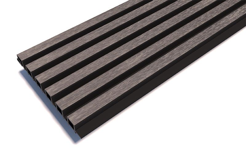 Реечные панели Woodwex, Lines Ultra, Smoke gray купить в Барнауле