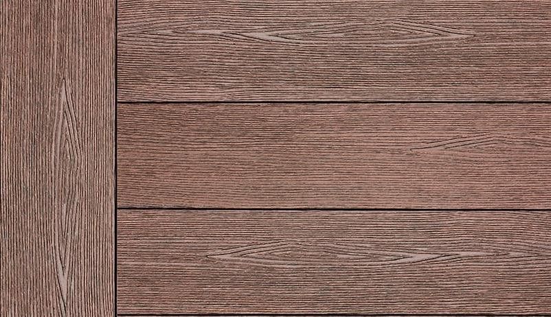 Террасная доска ДПК Outdoor 3D сплошная STORM/OCEAN BROWN коричневая смешанная купить в Барнауле