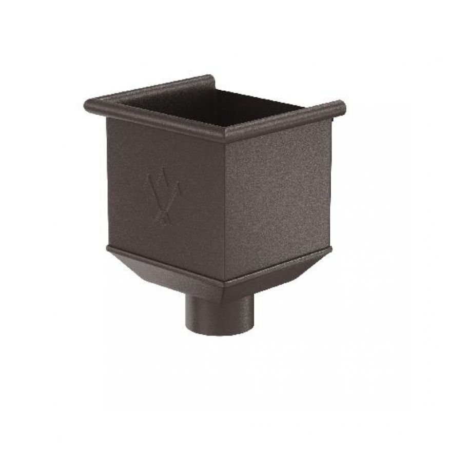 Воронка водосборная Aquasystem RR 32, тёмно-коричневая матовая, 125/90. купить в Барнауле