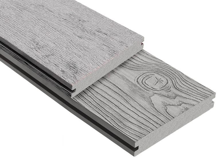 Террасная доска ДПК Outdoor 3D полнотелая STORM/OCEAN GREY, серый микс. купить в Барнауле