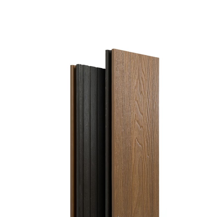 Террасная доска Экодекинг Скай коэкструзия полнотелая, Тик купить в Барнауле