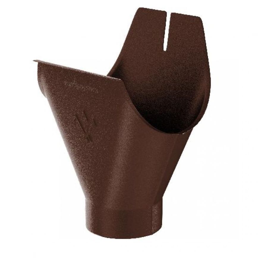 Воронка желоба Aquasystem, RAL 8017, коричневая матовая, 150/100. купить в Барнауле