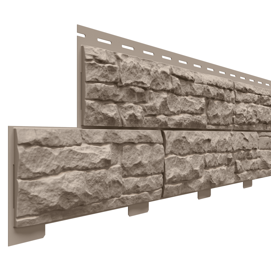 Фасадные панели Доломит, Скалистый риф премиум, Графит купить в Барнауле