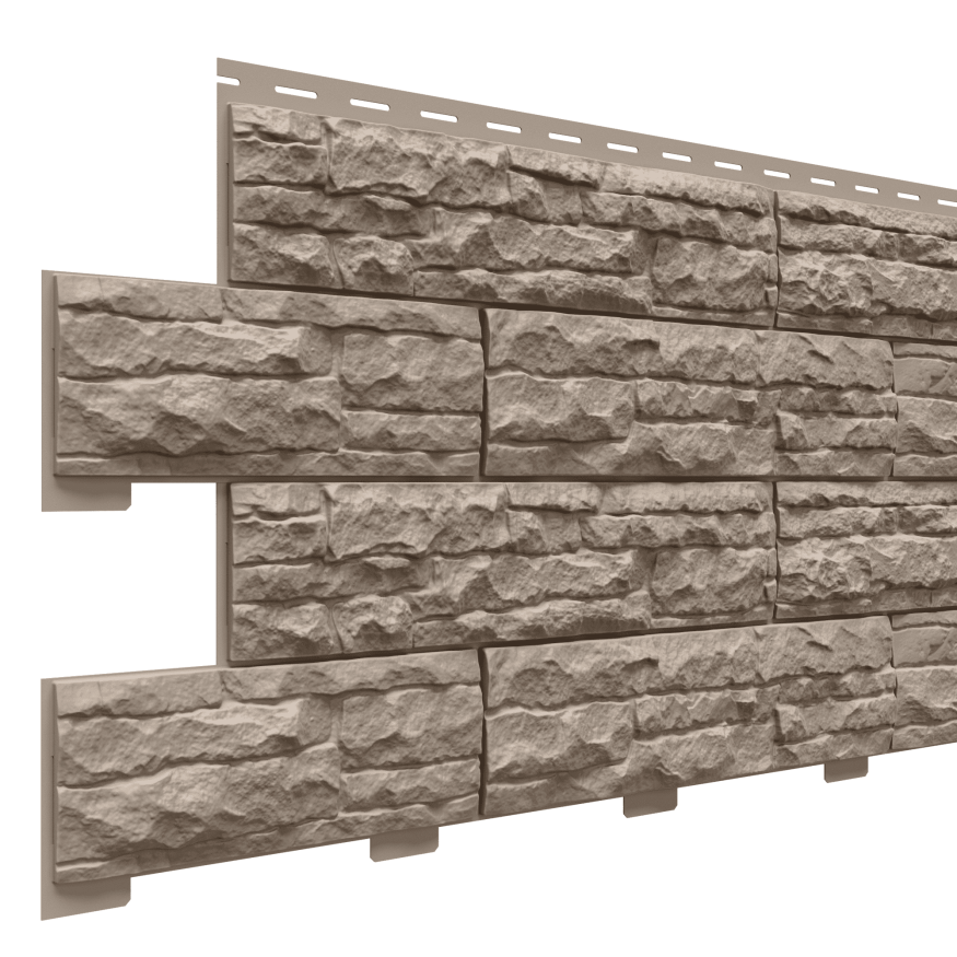 Фасадные панели Доломит, Скалистый риф премиум, Графит купить в Барнауле